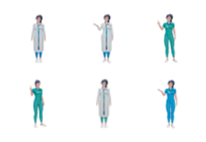 Doctor cartoon character 3D