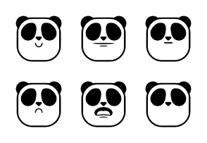 Hana Emojis Panda Edition Line