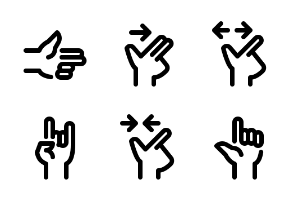 Hand Gestures - Jumpicon (Line)