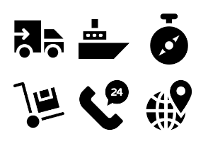 Logistics Delivery Glyph
