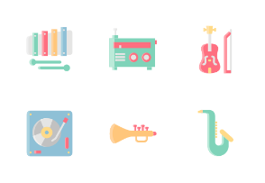 Music Without Outline Iconset