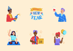 Orika : New Year Eve Sticker