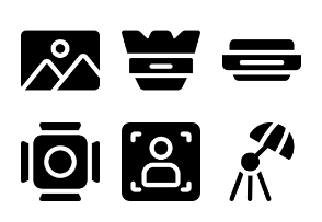 Photography and Videography Glyph