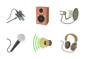 Recording studio symbols