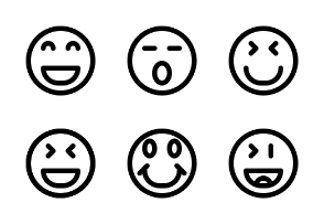 Round Smiley Emoticons