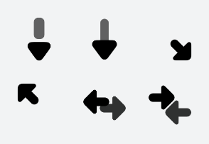 Rounded UI arrows