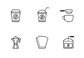 The Coffee Equipment Symbol Set