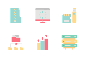 Web Hosting Without Outline Iconset